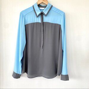 New York & Company 1/2  button down shirt with long sleeves